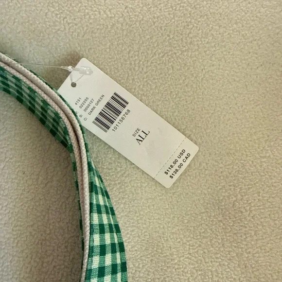 Anthropologie Embroidered Duck Tote - Green and Cream embroidered beaded new - Picture 5 of 7